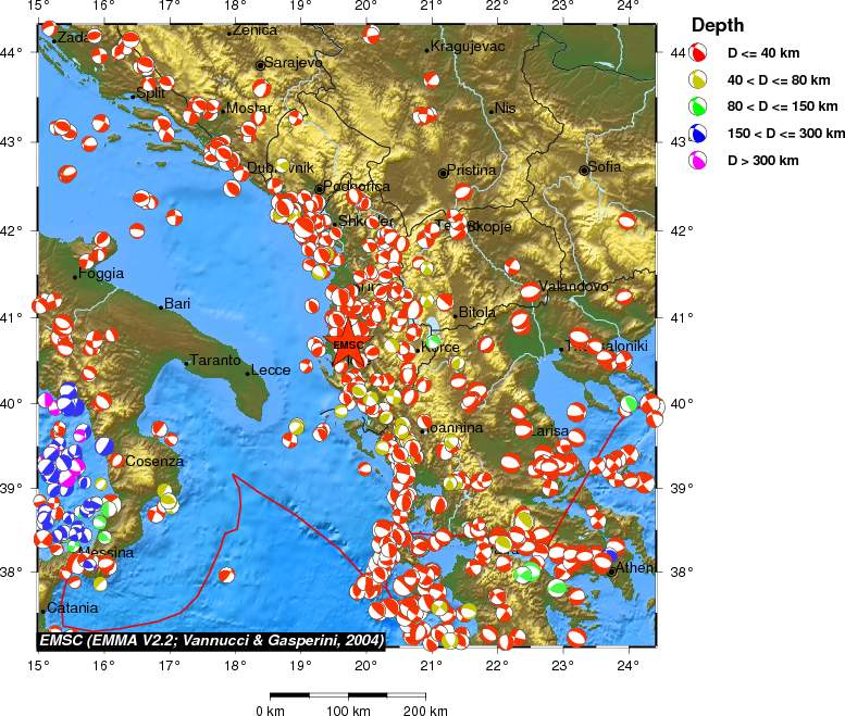 Regional moment Tensor