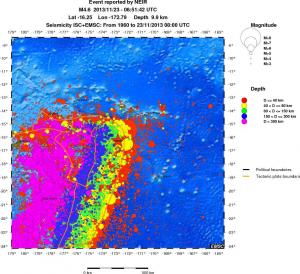 wide historical seismicity