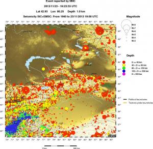 wide historical seismicity