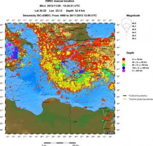 wide historical seismicity