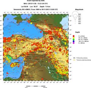 wide historical seismicity