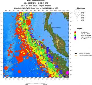 wide historical seismicity