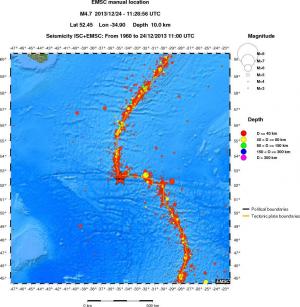 wide historical seismicity