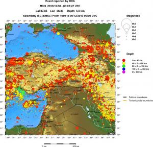 wide historical seismicity
