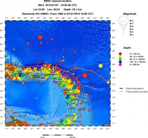 wide historical seismicity