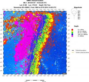wide historical seismicity