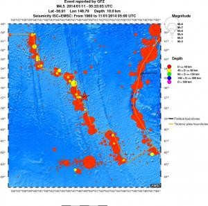 wide historical seismicity