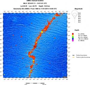 wide historical seismicity