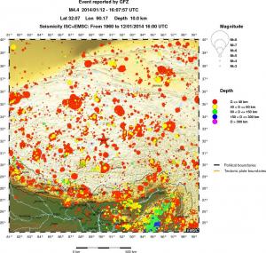 wide historical seismicity