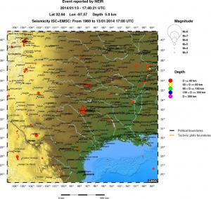 wide historical seismicity