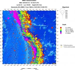 wide historical seismicity