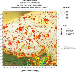 wide historical seismicity