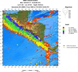 wide historical seismicity