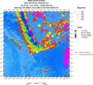 wide historical seismicity