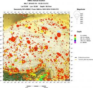 wide historical seismicity