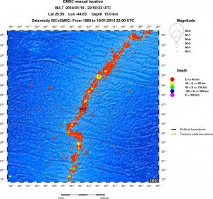 wide historical seismicity