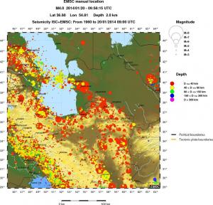 wide historical seismicity