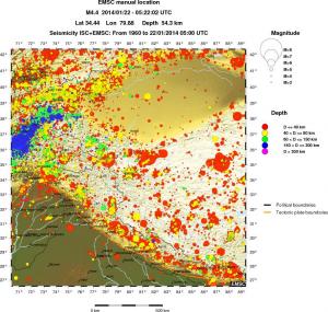 wide historical seismicity