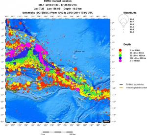 wide historical seismicity