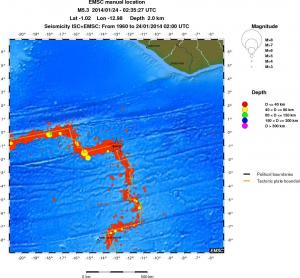 wide historical seismicity