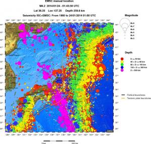 wide historical seismicity