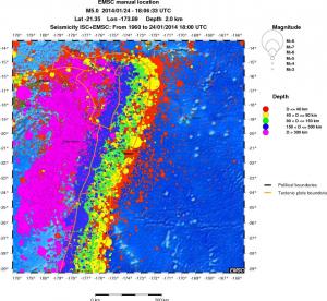 wide historical seismicity