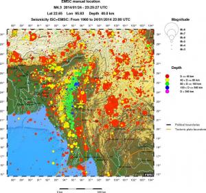 wide historical seismicity