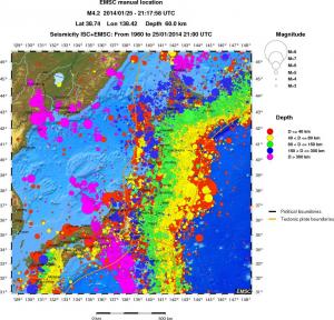 wide historical seismicity