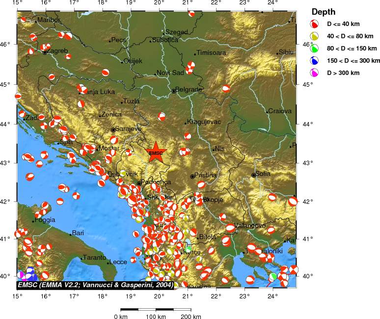 Regional moment Tensor