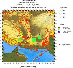 wide historical seismicity