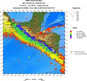 wide historical seismicity