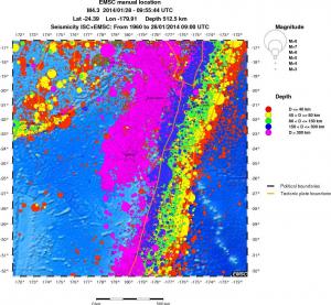 wide historical seismicity
