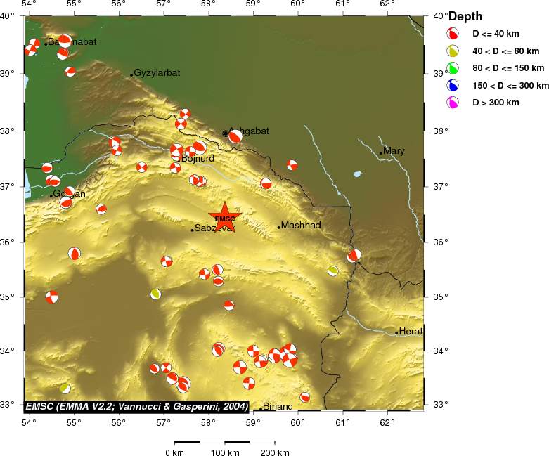 Regional moment Tensor