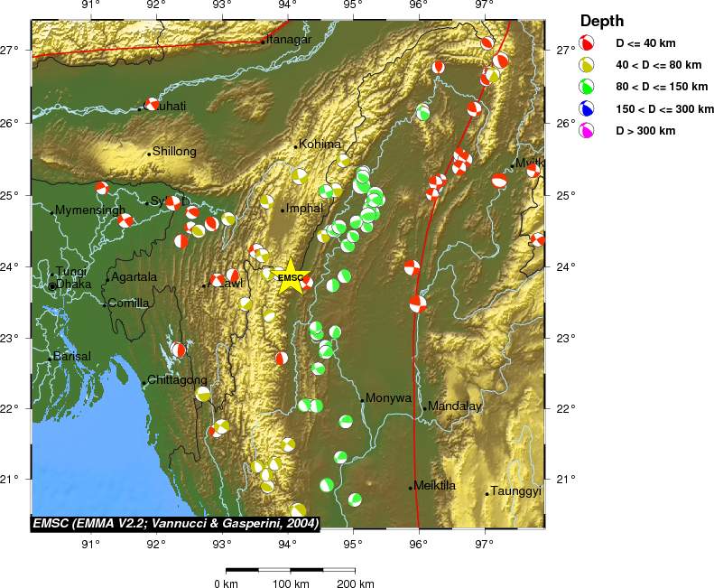 Regional moment Tensor