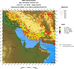 wide historical seismicity