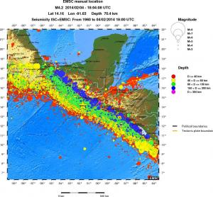 wide historical seismicity