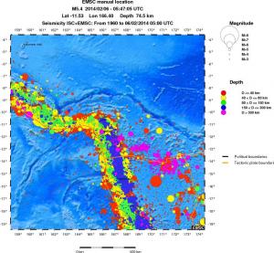 wide historical seismicity