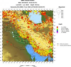 wide historical seismicity