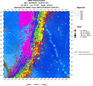 wide historical seismicity