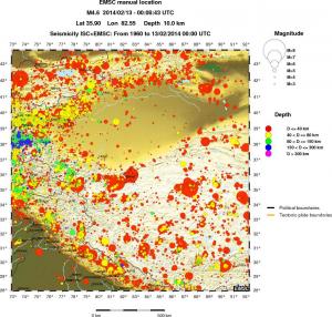 wide historical seismicity