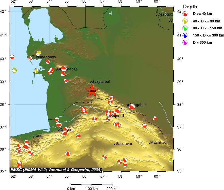 Regional moment Tensor