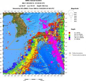 wide historical seismicity