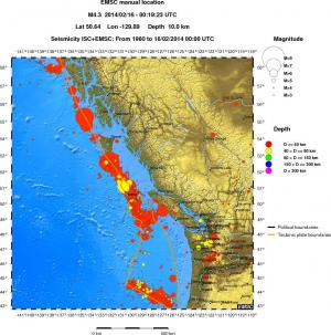 wide historical seismicity