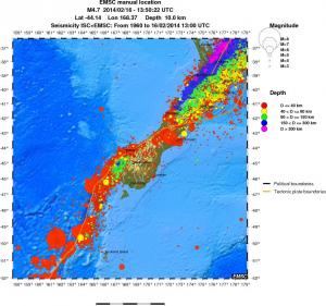 wide historical seismicity