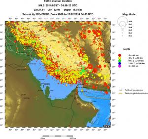 wide historical seismicity
