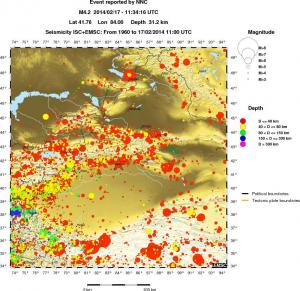 wide historical seismicity
