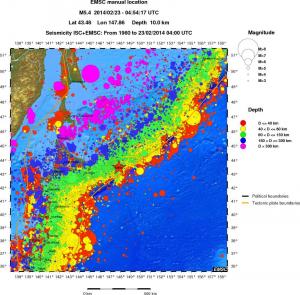 wide historical seismicity