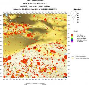 wide historical seismicity