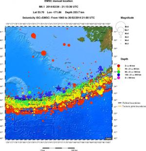wide historical seismicity