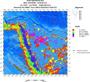 wide historical seismicity